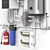 Home Gas Boiler Setup Model 3D model small image 2