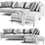 Contemporary West Elm Harper Sofa 3D model small image 2