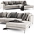 Contemporary West Elm Harper Sofa 3D model small image 3