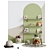 Kids Decor and Furniture Set 3D model small image 2