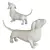 Kare Design Comic Dog Figurine 3D model small image 2