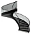 Sleek Staircase 3D Model 3D model small image 3