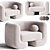 Moma Fabric Armchair: Modern Elegance 3D model small image 1