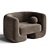 Moma Fabric Armchair: Modern Elegance 3D model small image 2