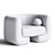 Moma Fabric Armchair: Modern Elegance 3D model small image 4