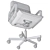 Ergonomic Swivel Office Chair 3D model small image 5