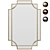 Elegant Hollywood Regency Inspired Mirror 3D model small image 1