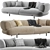 Contemporary Manetti Ekru Sofa - 3D Model 3D model small image 2