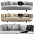 Contemporary Manetti Ekru Sofa - 3D Model 3D model small image 3