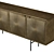 Luxury Aged Brass Sideboard 3D model small image 2