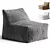 Ergonomic Bean Bag Lounger Chair 3D model small image 1