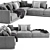 Modern Poliform Bristol Sofa Set 3D model small image 2