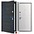 Stylish Metal QDoors Entry Door 3D model small image 1