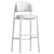 Family Look Bar Stool Cream 3D model small image 2