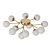 Elegant Glass Globe Ceiling Chandelier 3D model small image 2