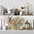 Modern Decor Set with Vase 3D model small image 1