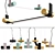 Modern Linear Pendant Light Fixture 3D model small image 1