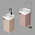 Profilo Oasis Vanity Sink Cabinet 3D model small image 3