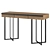 Walnut Canaletto Console, Metal Legs 3D model small image 1