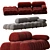 Modern Modular B&B Italia Sofa 3D model small image 5