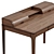 Modern Canadian Oak Writing Desk 3D model small image 5