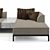 Luxury Fendi Casa Five Sofa 3D model small image 7