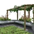 Vine Pergola Garden 3D Model 3D model small image 3