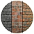 Antique Wall Brick Veneer Set 3D model small image 6