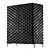 Intricately Carved Black Bar Cabinet 3D model small image 4