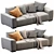 Sleek Marley Sofa - 3D Model 3D model small image 1