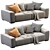 Sleek Marley Sofa - 3D Model 3D model small image 5