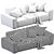 Sleek Marley Sofa - 3D Model 3D model small image 6