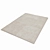 Luxury Silk Wool Ivory Rug 3D model small image 3