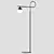 Modern Iron LED Floor Lamp 3D model small image 2