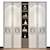 Custom Wardrobe Composition with Decor 3D model small image 1
