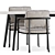 Modern Elegance Set: Borea Chair & Ellisse Table 3D model small image 3