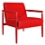 Stylish Four Hands Markia Chair 3D model small image 5