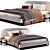 Saba Italia Wabi Bed - Design Excellence 3D model small image 1