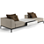 Elegant Fendi Casa Five Sofa 3D model small image 3