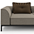 Elegant Fendi Casa Five Sofa 3D model small image 7