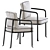 Modern Elegance Duo: Borea Chair & Briscola Table 3D model small image 4