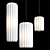 Japanese Textile Pendant Lamp Series 3D model small image 1