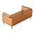 Premium 3D Wells Leather Sofa 3D model small image 6