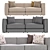 IKEA Jattebo Modern Sectional Couch 3D model small image 4