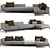 Luxury Fendi Casa Five Sofa 3D model small image 1