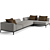 Luxury Fendi Casa Five Sofa 3D model small image 2