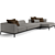Luxury Fendi Casa Five Sofa 3D model small image 4