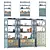 Kavelio Annette Shelving Collection 3D model small image 1