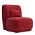 Modern Stylish Moshi Easy Chair 3D model small image 1