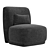 Modern Stylish Moshi Easy Chair 3D model small image 3